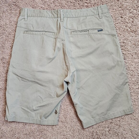Volcom Chino Shorts Mens 34 Act 36 Tan Stretch Modern Fit Casual Skater Outdoors - Picture 2 of 11